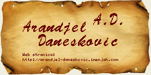 Aranđel Danesković vizit kartica
